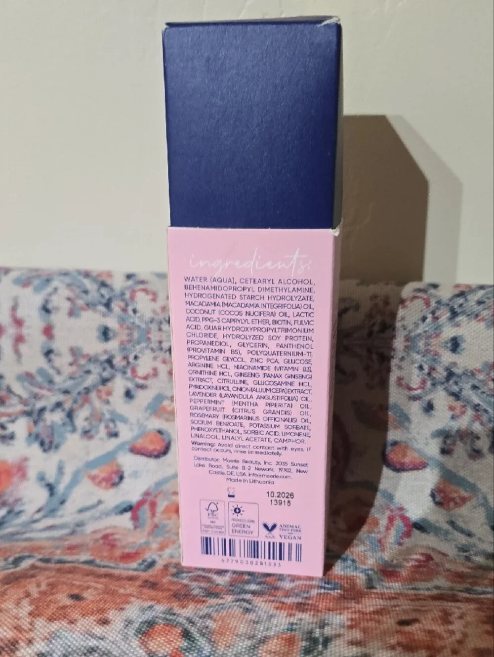 NWT Moerie Ultimate Hair Boost Smoothing Conditioner - Pink